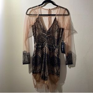 For love and lemons black dress. Size small NWT